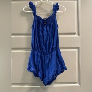 EUC! ZARA Royal blue romper. Size 3-4.